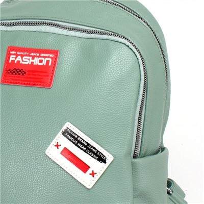 Сумка женская искусственная кожа VF-591770 (рюкзак), 2отд, 4внут+3внеш/карм, зеленый 235711