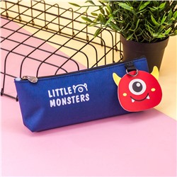 Пенал "Little monsters", dark blue - red