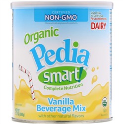 Nature's One, Organic Pedia Smart!, Питьевая смесь с полным комплексом питательных веществ, со вкусом ванили, 360 г (12,7 унции)