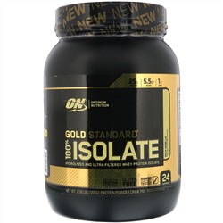 Optimum Nutrition, Gold Standard 100% Isolate, Rich Vanilla, 1.58 lb (720 g)