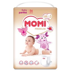 Подгузники-трусики MOMI Premium М (6-11кг), 56 шт