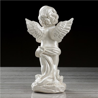 Статуэтка "Ангел молящийся ", перламутровая, 33 см