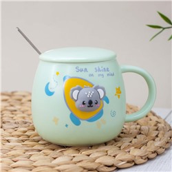 Кружка "Space koala", green (400 ml)