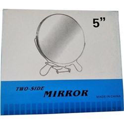 Зеркало железное круглое 11,5 см №5, 2-стороннее