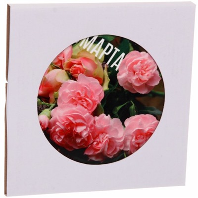 Подставка керамическая 16 см "8 Марта" розовые розы