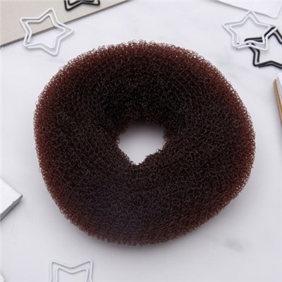 Валик для волос большой, цвет коричневый, 4,5×10 см