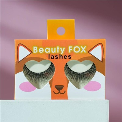 Накладные ресницы с клеем Beauty fox