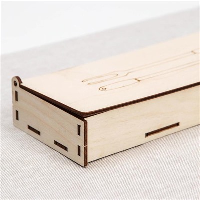 Ящик для хранения шампуров «С огоньком», 70×9×4,5 cм