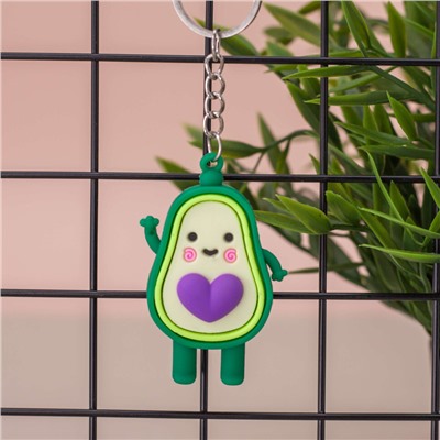 Брелок "Avocado heart", purple