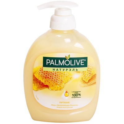 Жидкое мыло Palmolive (Палмолив) Натурэль Питание «Мед и Увлажняющее Молочко», 300 мл