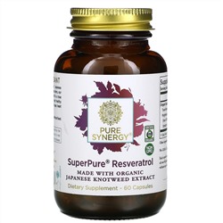 Pure Synergy, Super Pure, ресвератрол, 60 капсул