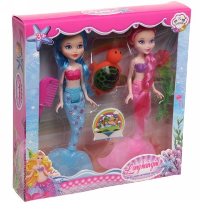 Набор модницы "Подводный мир" (2 куклы), цвет в ассортим., 44.5*4.5*66.5см