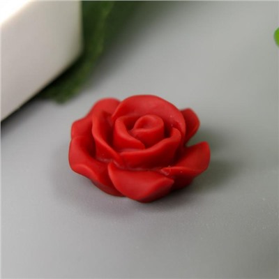 Кабошон "Роза", терракотовый 13 мм