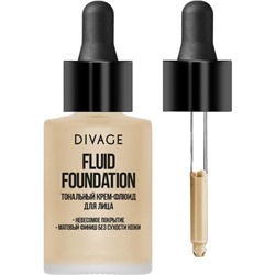 Тональный крем-флюид для лица Divage Fluid Foundation, тон № 01