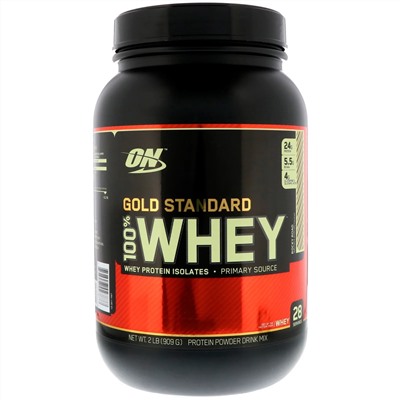 Optimum Nutrition, Gold Standard 100% Whey, Rocky Road, 2 lb (909 g)