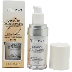 TLM Тональный флюид Foundation Color Changing, SPF 15, 30 мл