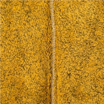 Чалма для сушки волос Этель «Меланж», цв.желтый, 65*25 см, 100% п/э