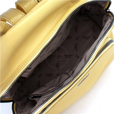 Сумка женская искусственная кожа VF-592379 (рюкзак), 1отд, 3внут+2внеш/карм, желтый 235660