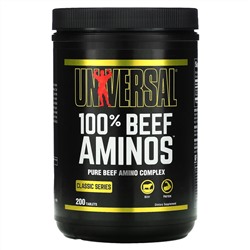 Universal Nutrition, 100% аминокислоты говядины, 200 таблеток