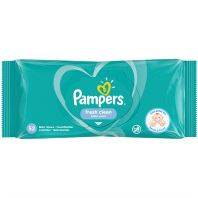 Салфетки детские Pampers (Памперс) Baby Fresh Clean, 52 шт