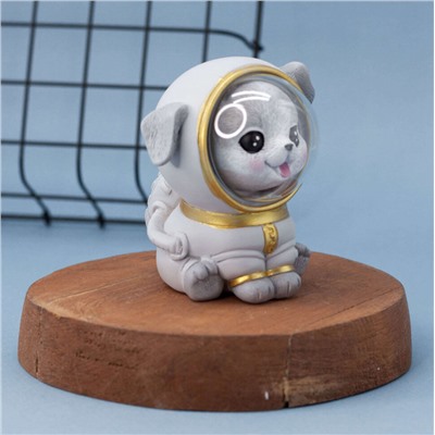 Ночник "Dog space suit", gray