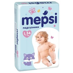 Подгузники Mepsi L (9-16кг), 54 шт