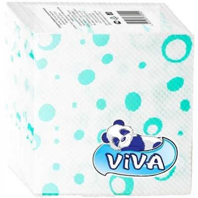 Салфетки бумажные Viva (Вива) с рисунком (в ассортименте), 24х24 см, 80 шт