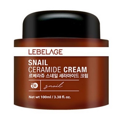 Крем для лица с керамидами и муцином улитки Lebelage Snail Ceramide Cream