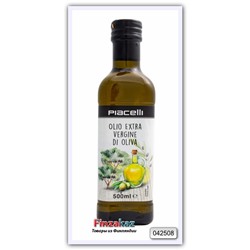 Масло оливковое нерафинированное первого отжима Piacelli (высшего качества Extra virgin olive oil), 500 мл