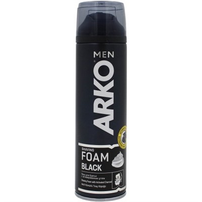 Пена для бритья Arko (Арко) Black, 200 мл