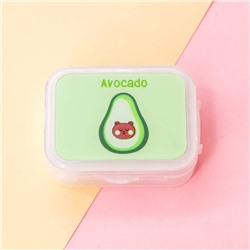 Контейнер для линз "Bear in avocado"