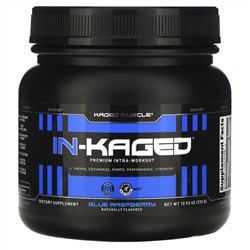 Kaged Muscle, IN-KAGED, Premium Intra-Workout, Blue Raspberry, 10.93 oz (310 g)