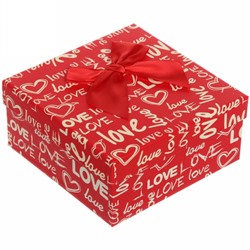 Коробка подарочная "С Любовью", микс 17*17*8 см