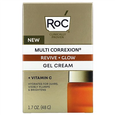 RoC, Multi Correxion, Revive + Glow, Gel Cream + Vitamin C, 1.7 fl oz (48 g)