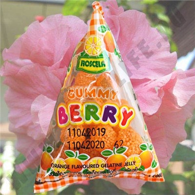 Жевательные мармеладки Апельсин Roscela Gummy Berry Orange