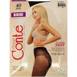 Колготки Conte Bikini (Конте Бикини), Mocca (шоколад), 40 den, 2 размер