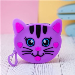 Кошелёк "Cute cat", purple