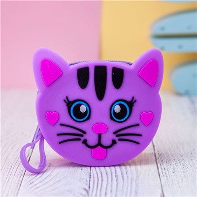 Кошелёк "Cute cat", purple