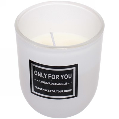 Свеча "Only For You-Roshel" 7*8см в подсвечнике, в подарочной коробке, цвет белый X014