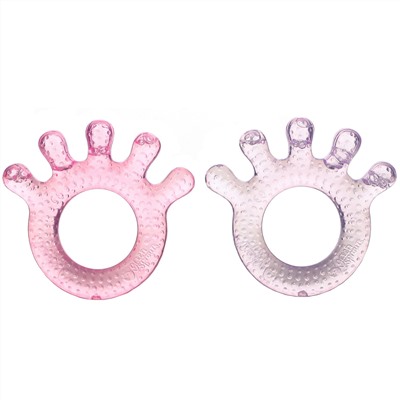 Green Sprouts, Cooling Teether, 3+ Months, Pink,  2 Pack