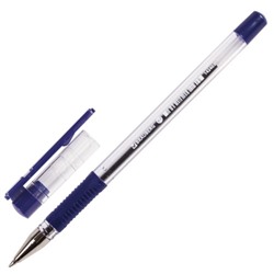 Ручка шариковая с грипом Brauberg X-Writer узел 0,7 мм, линия 0,35 мм, (синяя), купить оптом, цена, фото - интернет магазин ЛенХим