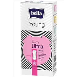 Bella, Женские ультратонкие ежедневные прокладки bella Panty Ultra Young relax 20 шт. Bella