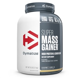 Dymatize Nutrition, Super Mass Gainer, ванильный вкус, 2,7 кг (6 фунтов)