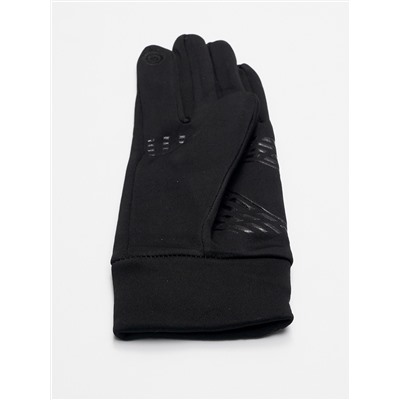 Спортивные перчатки демисезонные женские черного цвета 644Ch