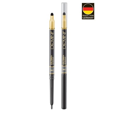 Карандаш для глаз с аппликатором DEMINI Waterproof Eye Pencil, № 102 Серый