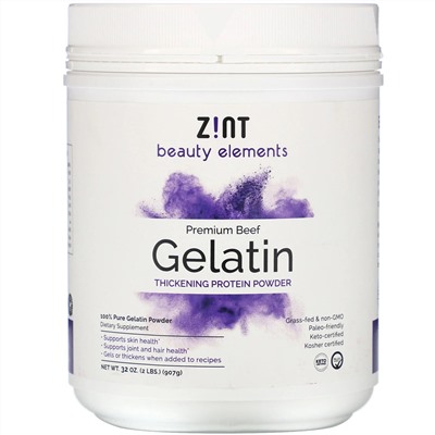 Zint, Premium Beef Gelatin, Thickening Protein Powder, 32 oz (907 g)