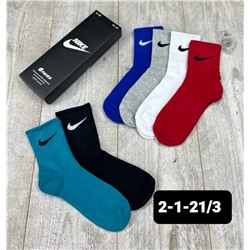 НОСКИ МУЖСКИЕ NIKE 6 ПАР РАЗНОГО ЦВЕТА, код 6213569