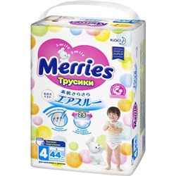 Подгузники-трусики Merries, размер L (9-14 кг), 44 шт