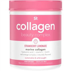 Sports Research, комплекс Collagen Beauty, морской коллаген, клубничный лимонад, 180 г (6,34 унций)