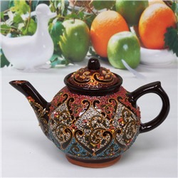 Чайник 1л Бисер Риштанская керамика